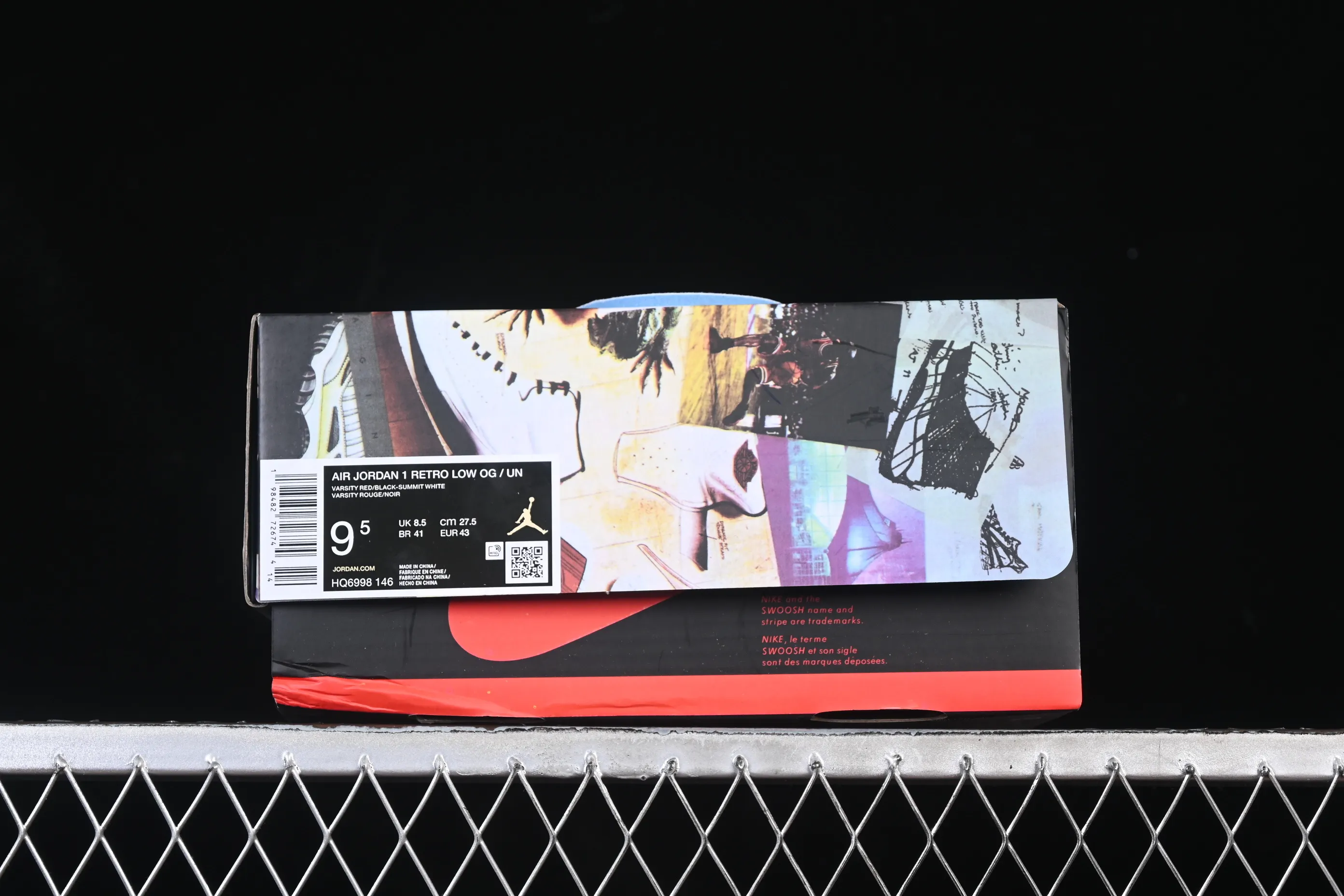 All categories Air Jordan Jordan series basketball shoes Air Jordan 1 Low Air Jordan 1 Low AJ1 Joe 1 UN blue and white low-top cultural and casual sneakers HQ6998-146